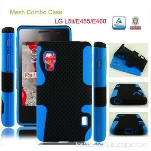 Mesh Combo 20-in-1 PC + Silicone Cover for LG L5ii